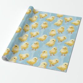 Baby chick wrapping paper cadeaupapier