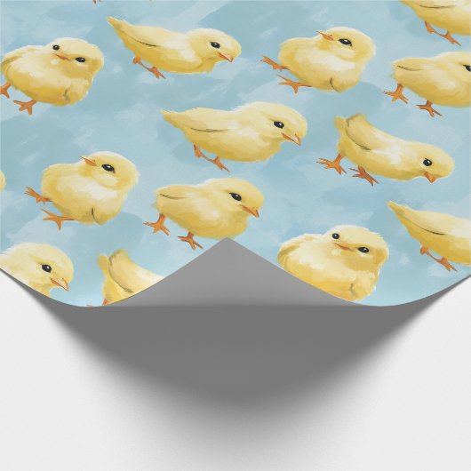 Baby chick wrapping paper cadeaupapier (Hoek)