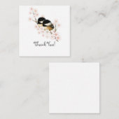 Baby Chickadees Dank u briefkaarten (Voorkant / Achterkant)