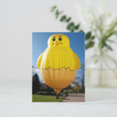 Baby Chicken Balloon Briefkaart (Staand voorkant)