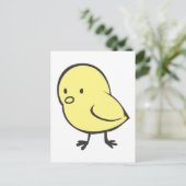 Baby Chicken Briefkaart (Staand voorkant)