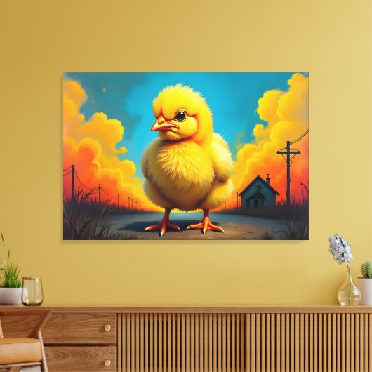 Baby Chicken Canvas Afdruk (Insitu (Woonkamer))