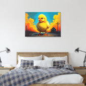 Baby Chicken Canvas Afdruk (Insitu (Slaapkamer))
