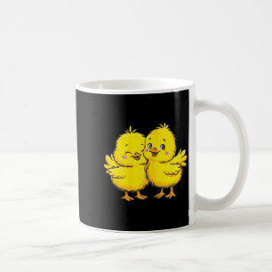 Baby Chicken Chick Boer Boerenmeisje T-shirt.png Koffiemok