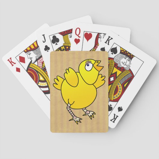 Baby chicken fun cartoon pokerkaarten (Achterkant)