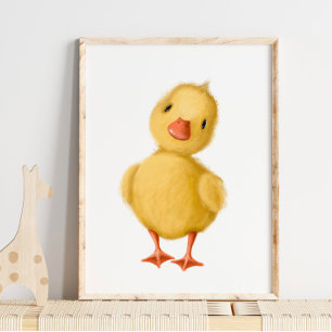Baby Chicken Print   Baby Waterverf afdrukken