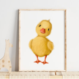 Baby Chicken Print | Baby Waterverf afdrukken