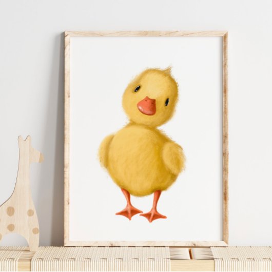 Baby Chicken Print | Baby Waterverf afdrukken