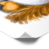 Baby Chicken Print | Baby Waterverf afdrukken (Hoek)