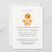 Baby Chicken Yellow Chick Schattige Baby shower Kaart (Voorkant)