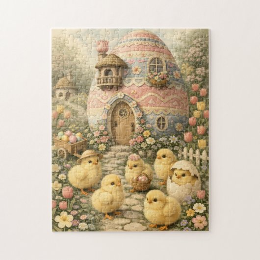 Baby Chicks Easter Legpuzzel (Verticaal)