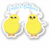 Baby Chicks Easter Sticker (Voorkant)