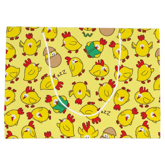 Baby Chicks Gift Bag Groot Cadeauzakje (Achterkant)