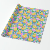 Baby Chicks Pattern | Easter Wrapping Paper Cadeaupapier (Uitgerold)