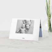 Baby Chicks Twin Boys Foto Birth Announance Aankondiging (Achterkant)