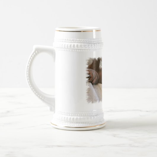 Baby Chimp Beer Stein Bierpul (Links)