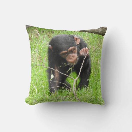 Baby Chimp Cushion Kussen (Voorkant)