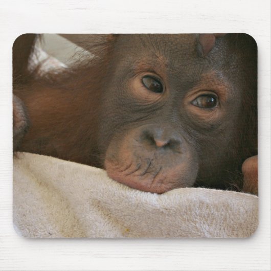 Baby Chimp Mousepad Muismat (Voorkant)