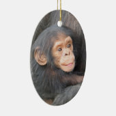 Baby Chimpansee Keramisch Ornament (Rechts)