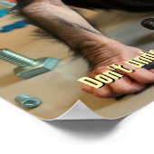 Baby Chimpansee poster "Bungle" print grappig (Hoek)