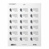  Baby-chimpanseetekening Etiket (Full Sheet)