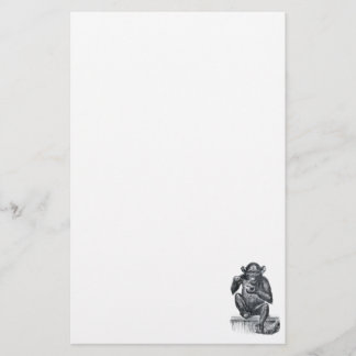  Baby chimpansetekening Briefpapier