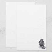  Baby chimpansetekening Briefpapier (Voorkant / Achterkant)