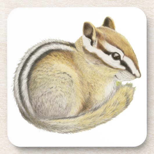 Baby Chipmunk Bier Onderzetter (Voorkant)