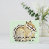 Baby Chipmunk Briefkaart (Staand voorkant)