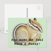 Baby Chipmunk Briefkaart (Voorkant / Achterkant)