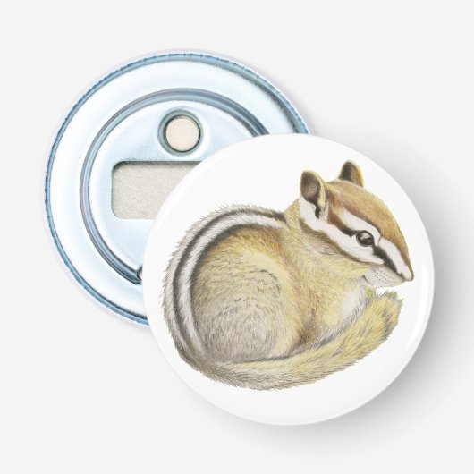 Baby Chipmunk Button Flesopener (Voorkant)