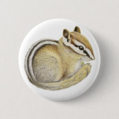 Baby Chipmunk Ronde Button 5,7 Cm (Voorkant)