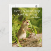 Baby Chipmunk Try Quote Briefkaart (Voorkant / Achterkant)