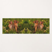 Baby Chipmunks Abstracte dierlijke kunst Yogamat (Voorkant (horizontaal))