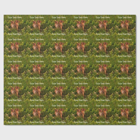 Baby Chipmunks Animal Art Cadeaupapier (Vlak)