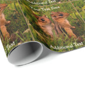 Baby Chipmunks Animal Art, gepersonaliseerd Cadeaupapier (Rol Hoek)