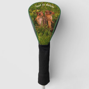 Baby Chipmunks Animal Art, gepersonaliseerd Golfheadcover