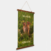 Baby Chipmunks Animal Art, gepersonaliseerd Hangend Wandkleed (Gebogen)
