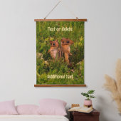 Baby Chipmunks Animal Art, gepersonaliseerd Hangend Wandkleed (Slaapkamer)