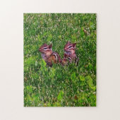 Baby Chipmunks eerste dag #1 Dierkunst Legpuzzel (Verticaal)