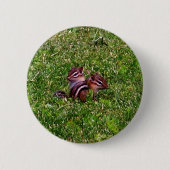 Baby Chipmunks eerste dag dierlijke Button (Voorkant)