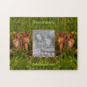 Baby Chipmunks Lijst Creëer Uw eigen foto Legpuzzel (Horizontaal)