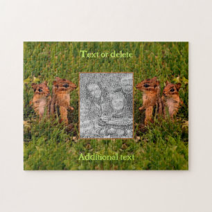 Baby Chipmunks Lijst Creëer Uw eigen foto Legpuzzel