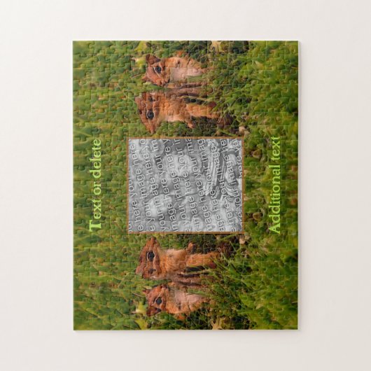 Baby Chipmunks Lijst Creëer Uw eigen foto Legpuzzel (Verticaal)