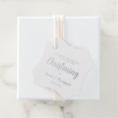 Baby Christening Elegant Aangepaste Datum metaal Bedankjes Labels (Met doos)