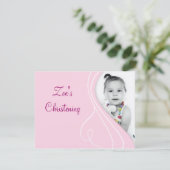 BABY CHRISTENING KAART (Staand voorkant)