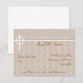 Baby Christening Uitnodiging (Voorkant / Achterkant)