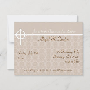 Baby Christening Uitnodiging