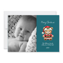 Baby Christmas Beer Custom Photo Schattigee vakant