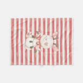 Baby Christmas Character Fleece Deken (Voorkant (Horizontaal))